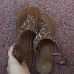 Brown sandals from Aeropostale